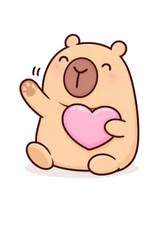 Integető Kapibara sütikiszúró