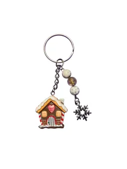 Kulcstartó - mézeskalács házikó