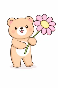 Maci virággal sütikiszúró