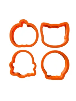 Halloween sütikiszúró csomag - 4 db (tök, cica, koponya, szellem)