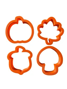 Őszi sütikiszúró csomag - 4 db (tök, falevél, makk, gomba)