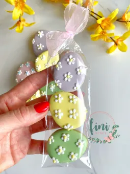 Húsvéti mézeskalács tojások celofán csomagolásban