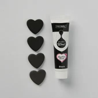 Rainbow Dust ProGel ételfesték - fekete