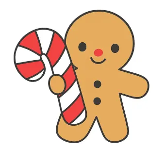 Mézeskalács emberke cukorbottal