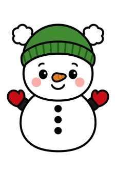 Hóember sapiban sütikiszúró