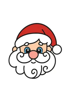 Mikulás fej sütikiszúró 2