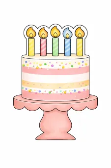 Torta gyertyával