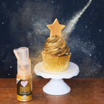 Rainbow Dust ehető arany csillám spray